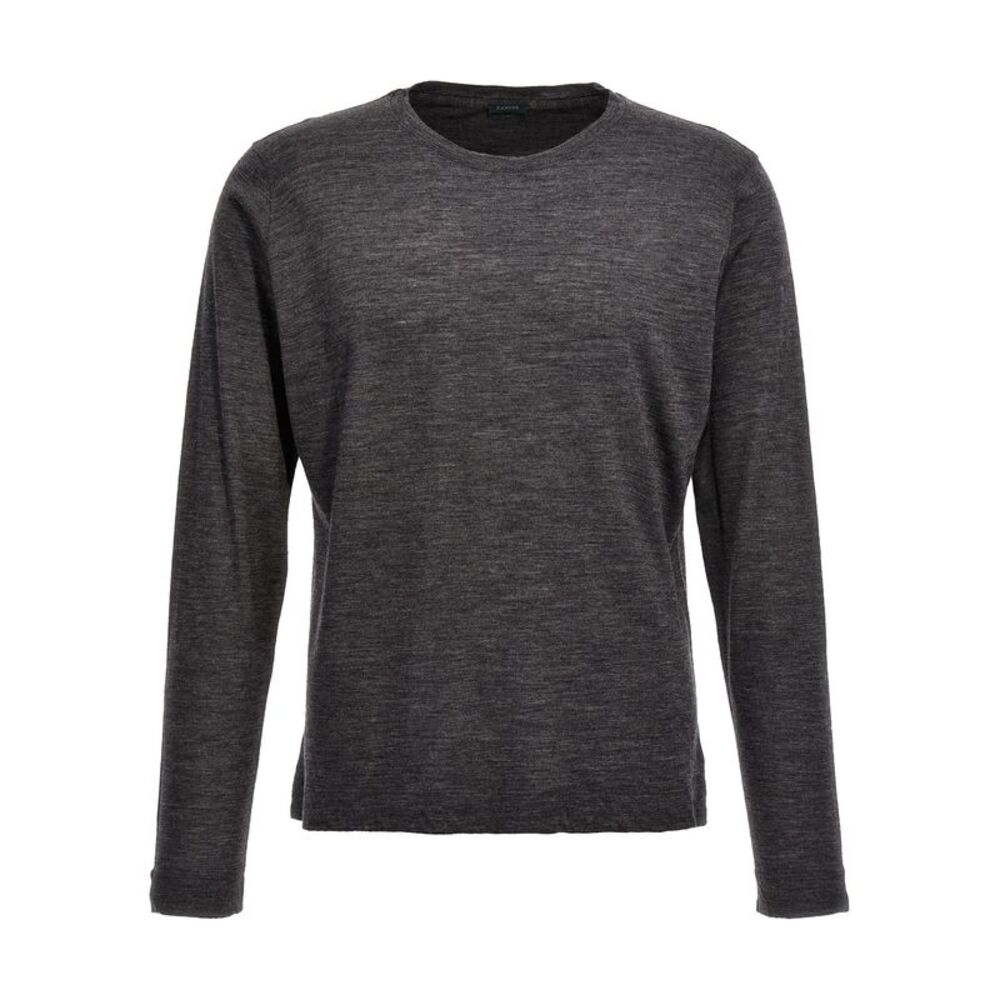 ZANONE Gray Virgin Wool Men's Cardigan